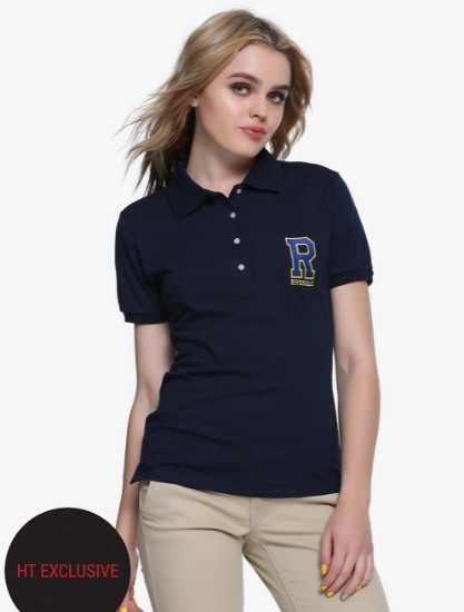 girl in polo shirt
